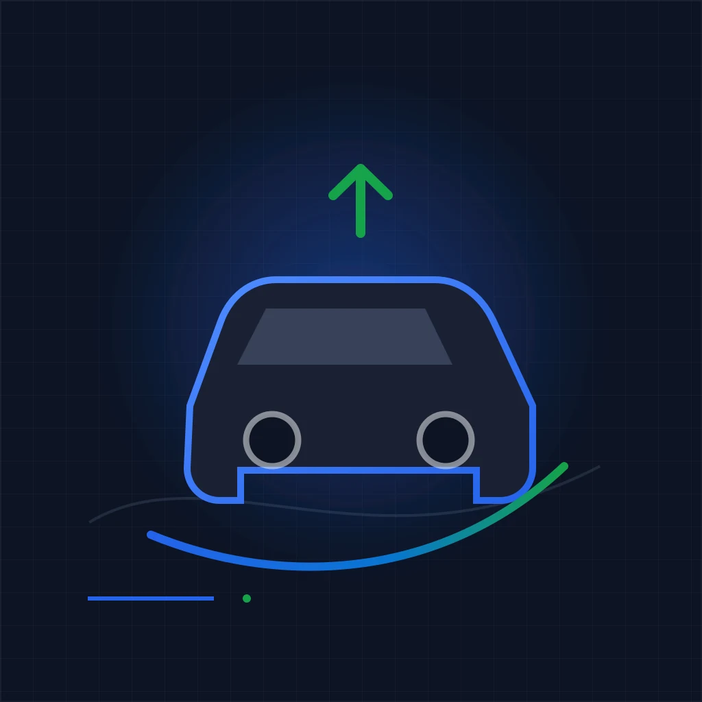 Rideshare accident illustration