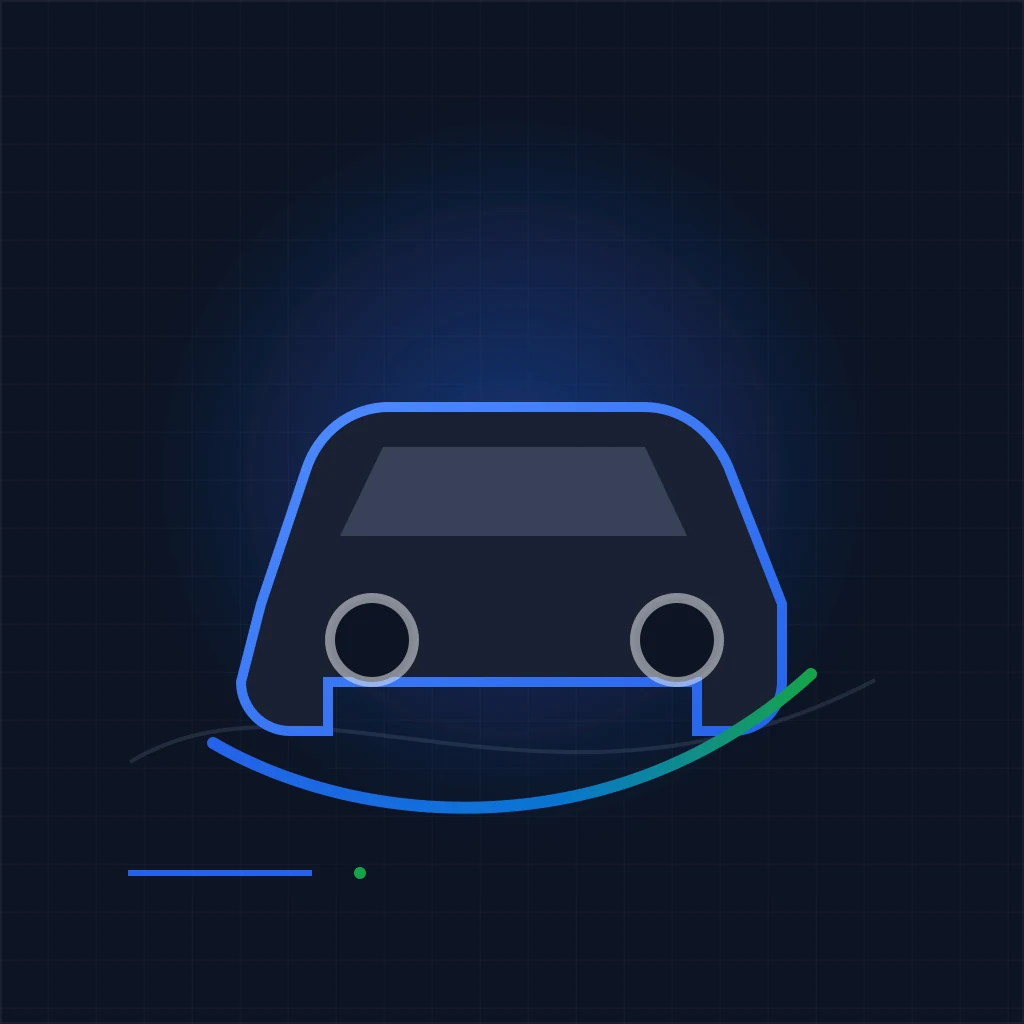 Editorial car accident illustration
