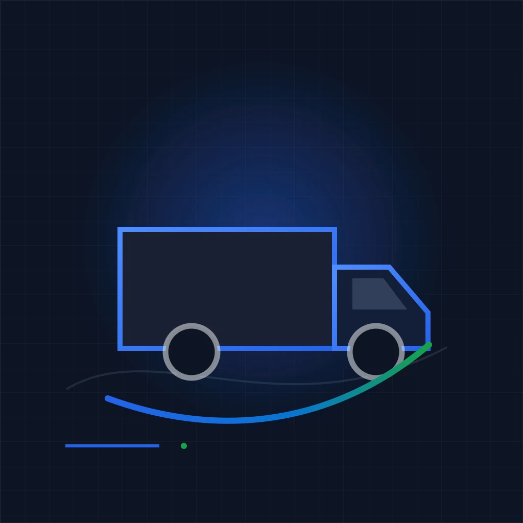 Editorial truck accident illustration